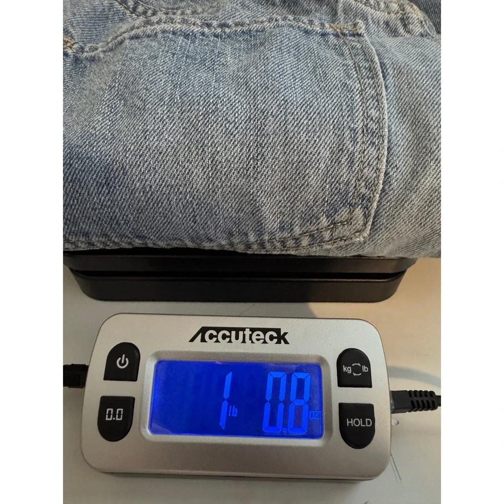 Old Navy Girls High Rise Baggy Wide Leg Denim Jeans Size 14 Blue Distressed